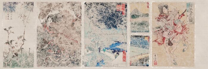 Carta Da Parati Kabuki - Inkiostro Bianco - immagine 4