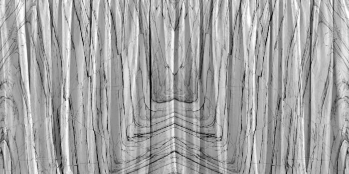Carta Da Parati Marble Curtain - Inkiostro Bianco - immagine 3