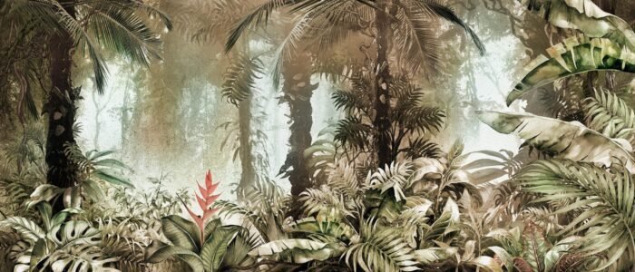 Carta Da Parati Mowgli - Inkiostro Bianco - immagine 4
