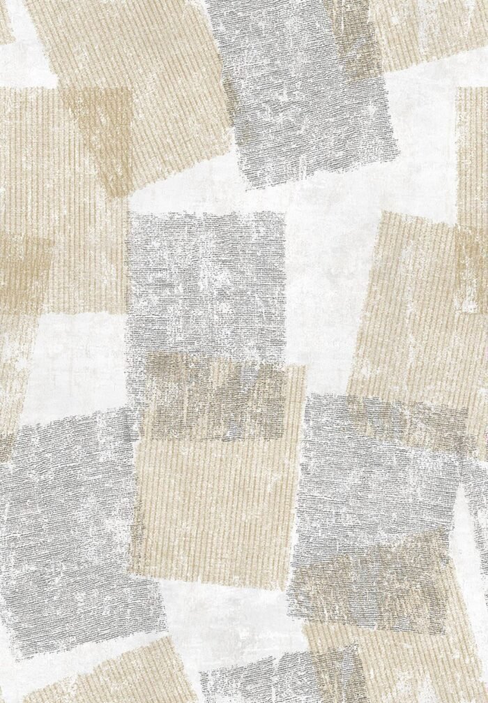 Carta Da Parati Patchy - Inkiostro Bianco - immagine 3