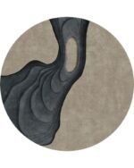 Wooswaves Rug 200x200 cm IRWSMU2202 - Inkiostro Bianco